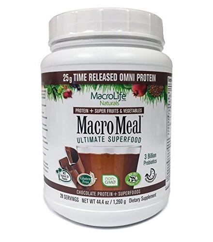 (image for) Macro Life Naturals MacroMeal Omi Chocolate 28 Servings