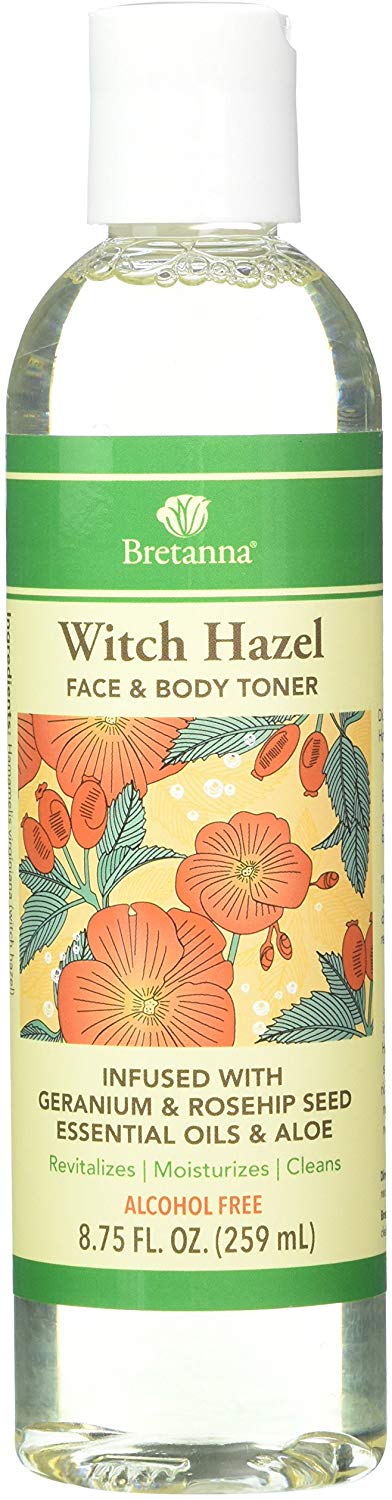 (image for) Bretanna Witch Hazel Toner Geranium Rose Hip 8.75 oz