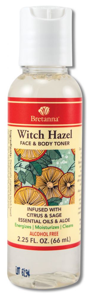 (image for) Bretanna Witch Hazel Toner Citrus Sage 2.25 oz