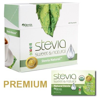 (image for) Anumed International Natural Stevia Powder 100 Packets