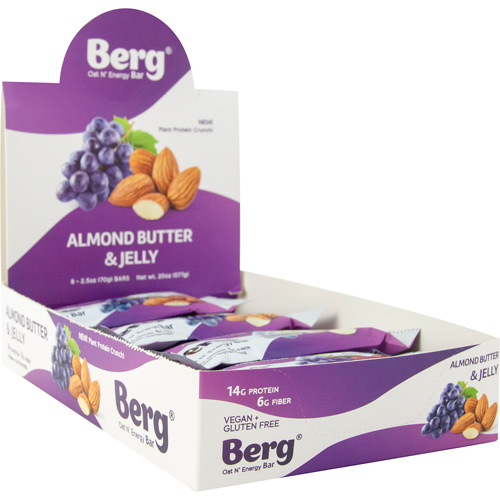 (image for) Berg Bites Berg Bars Almond Butter Jelly 8 Count