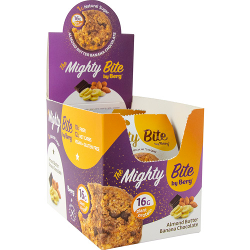 (image for) Berg Bites Mighty Bites Almond Butter Banana Choc 6 Count