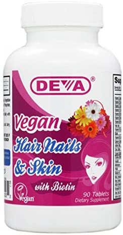 (image for) Deva Vegan Vitamins Hair Nails and Skin 90 Count